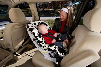 How to install a rear-facing car seat